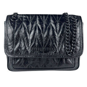 Miu Miu shoulder bag black leather